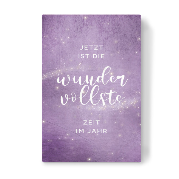 Leinwandbild "Wundervollste Zeit" artboxONE - Typografie,Weihnachten