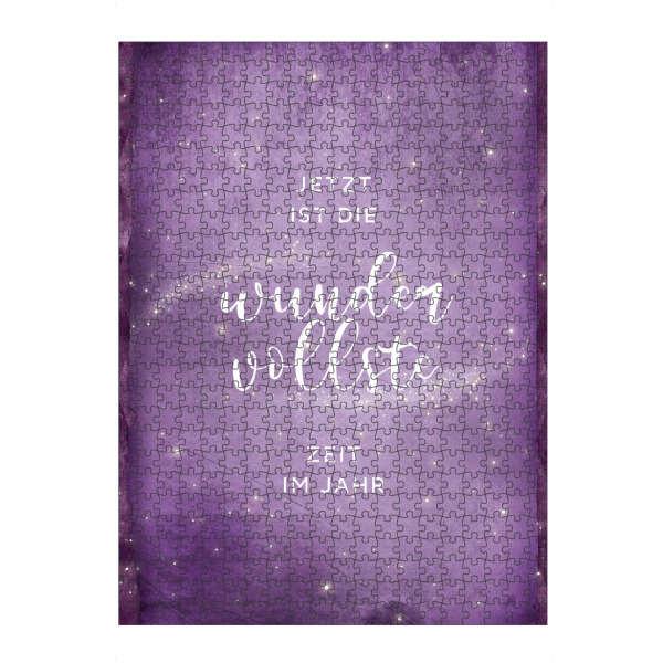 artboxONE Puzzle "Wundervollste Zeit" artboxONE - Typografie,Weihnachten