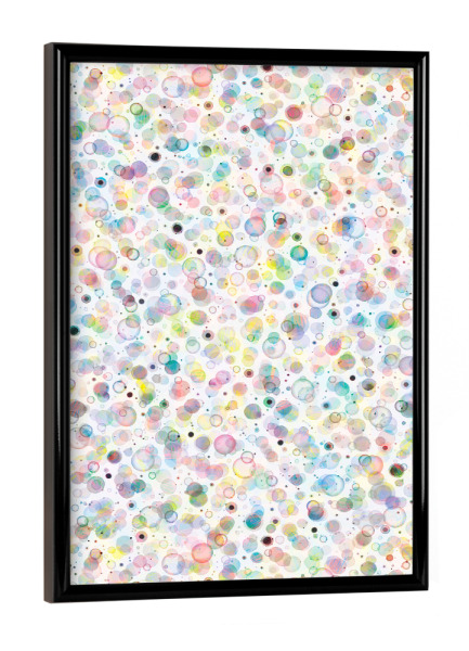 Poster mit schwarzem Rahmen "Cosmic Space Colorful Bubble" artboxONE - Für Kinder,Geometrie,Galaxy