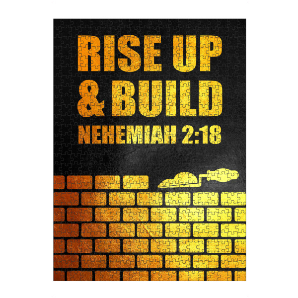 artboxONE Puzzle "Nehemiah 2:18" artboxONE - Typografie