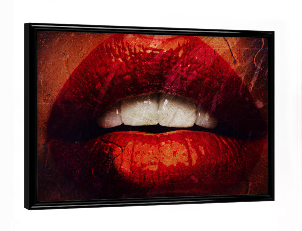 Poster mit schwarzem Rahmen "Rainy Days Tas" artboxONE - Menschen