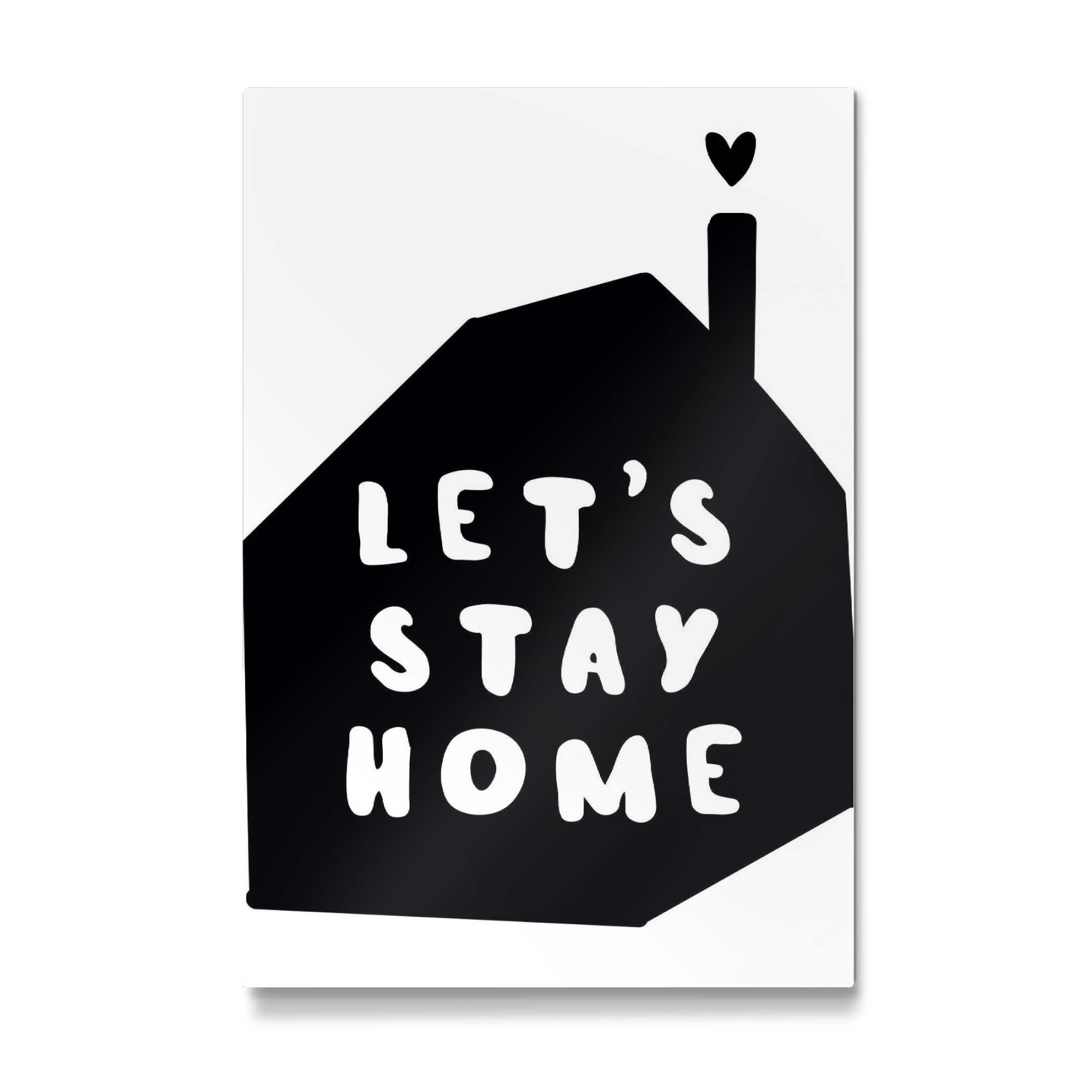 Galerie-Print "Let ́s stay home - house" 75x50 cm artboxONE