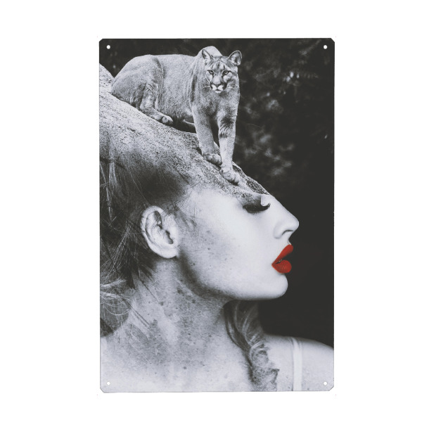 Holzbild "Striking a pose" artboxONE - Natur,Tiere,Menschen