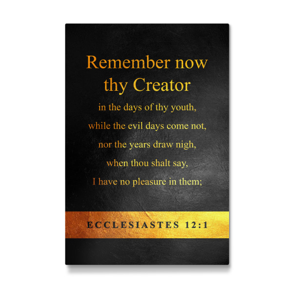 Galerie-Print "Ecclesiastes 12:1" 30x20 cm artboxONE