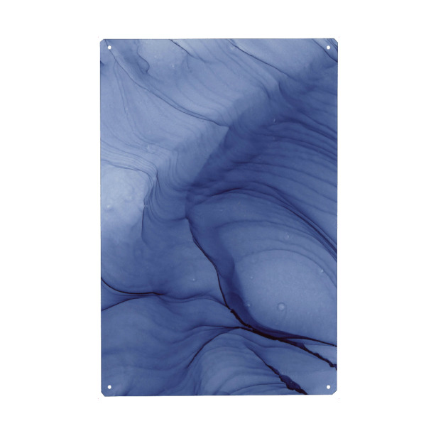 Holzbild "Blue X" artboxONE - Abstrakt - Blau,Blue,Abstract,Abstrakt,Art,Wall decor,Wallpaper,Painting,Illustration,Ink,Home decor,Decor,Decoration