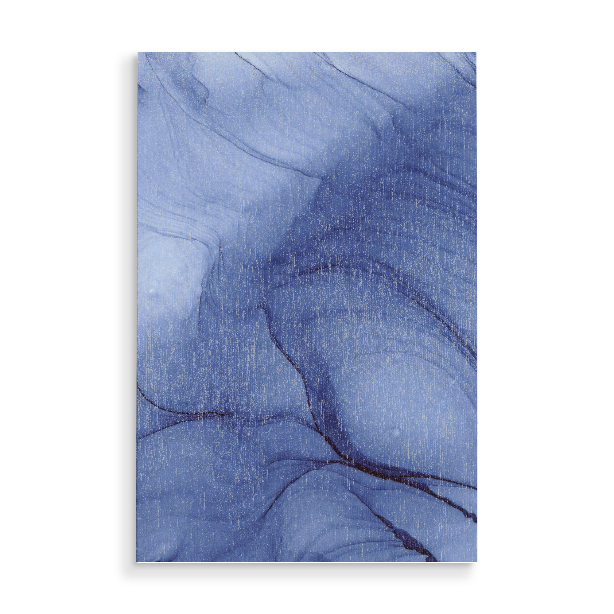 Holzbild "Blue X" artboxONE - Abstrakt - Blau,Blue,Abstract,Abstrakt,Art,Wall decor,Wallpaper,Painting,Illustration,Ink,Home decor,Decor,Decoration