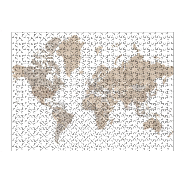 Puzzle Ravensburger "Detailed world map, Abey" artboxONE - Reise,Kartografie