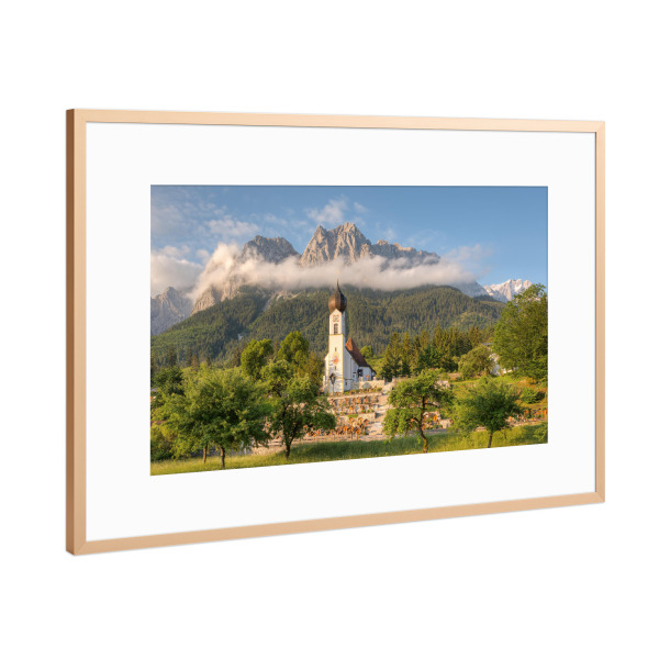 Poster mit Rahmen Kupfer "Obergrainau in Bayern" artboxONE - Natur,Reise,Reise / Länder