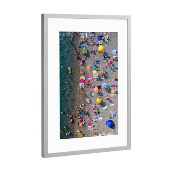 Poster mit Rahmen Silber "Colors of summer" artboxONE - Reise,Menschen,Reise / Strand und Meer