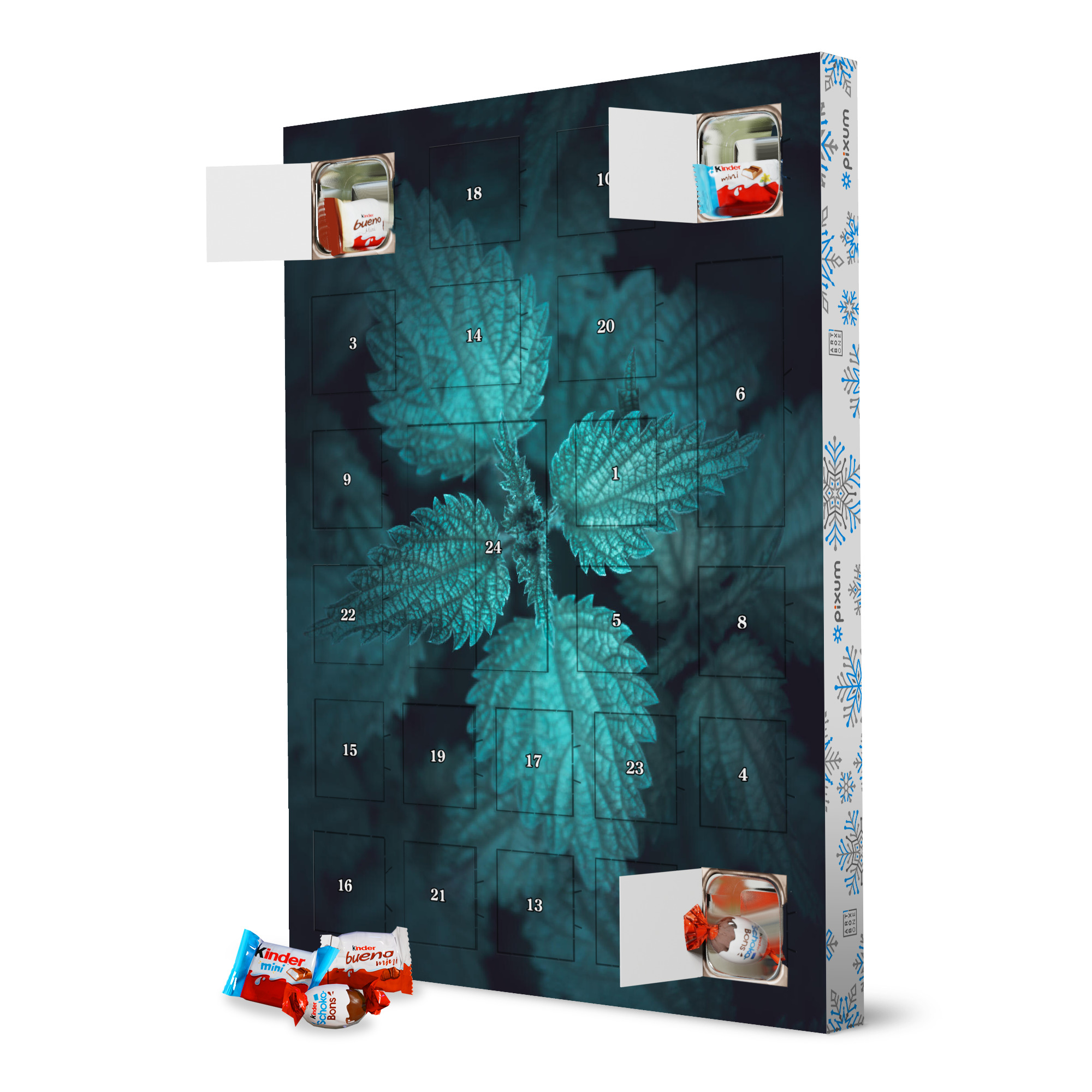 Adventskalender XXL mit Produkten von Kinder Gloomy Nettle artboxONE Adventskalender Natur