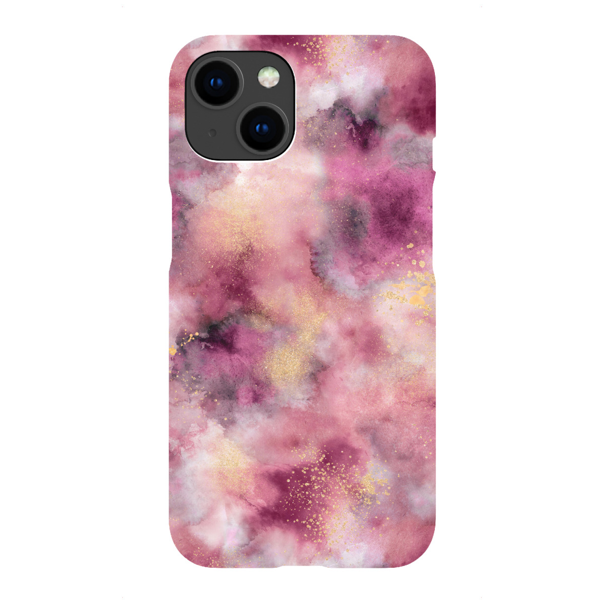 iPhone "Smoky Marble Watercolor Pink" Premium-Case Handyhülle artboxONE