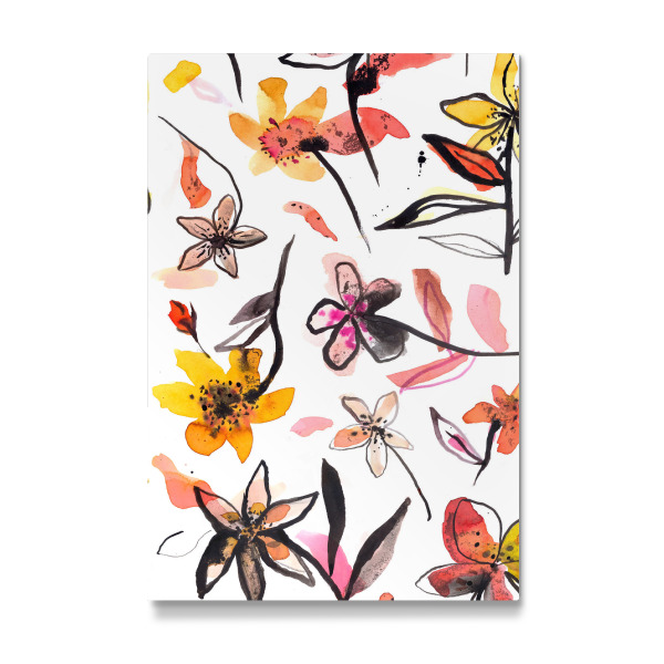 Galerie-Print "Ink Flowers Yellow" 30x20 cm artboxONE