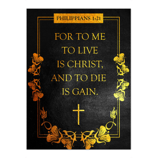 Puzzle Ravensburger "Philippians 1:21" artboxONE - Typografie