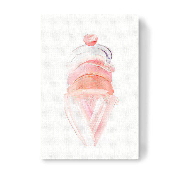 Leinwandbild "Painted Ice Cream" artboxONE - Für Kinder,Essen & Trinken,Abstrakt,Liebe,Für Mama
