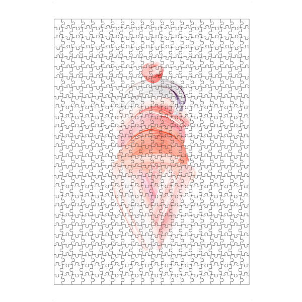 artboxONE Puzzle "Painted Ice Cream" artboxONE - Für Kinder,Essen & Trinken,Abstrakt,Liebe,Für Mama