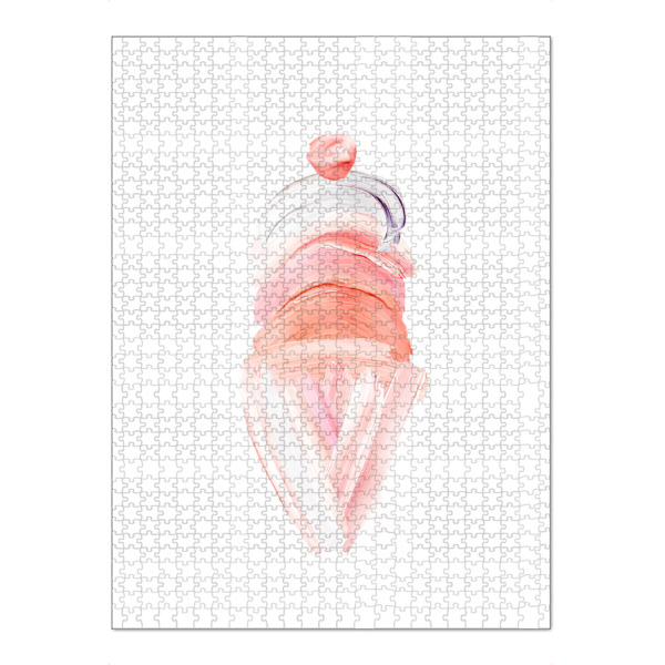 Puzzle Ravensburger "Painted Ice Cream" artboxONE - Für Kinder,Essen & Trinken,Abstrakt,Liebe,Für Mama