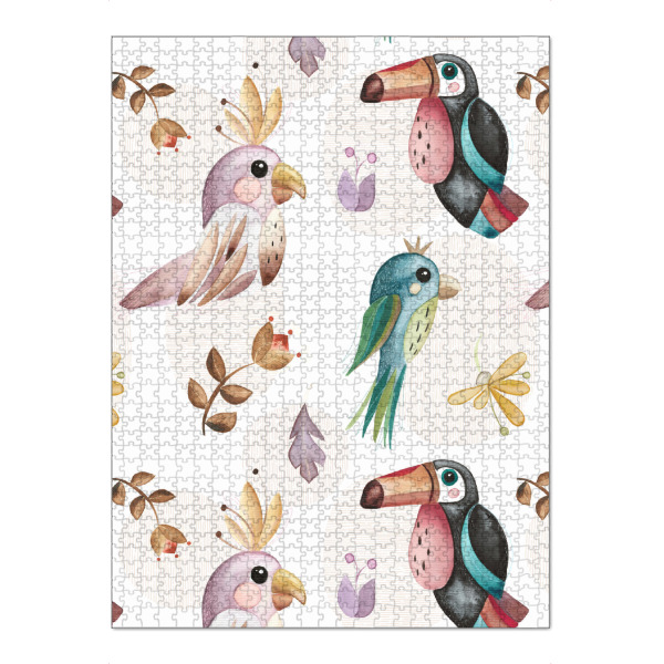 Puzzle Ravensburger "Exotic_birds" artboxONE - Natur,Für Kinder,Tiere