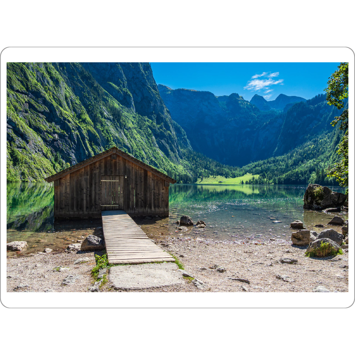 Tischset "Bootshaus am Obersee" artboxONE - Natur,Reise,Architektur