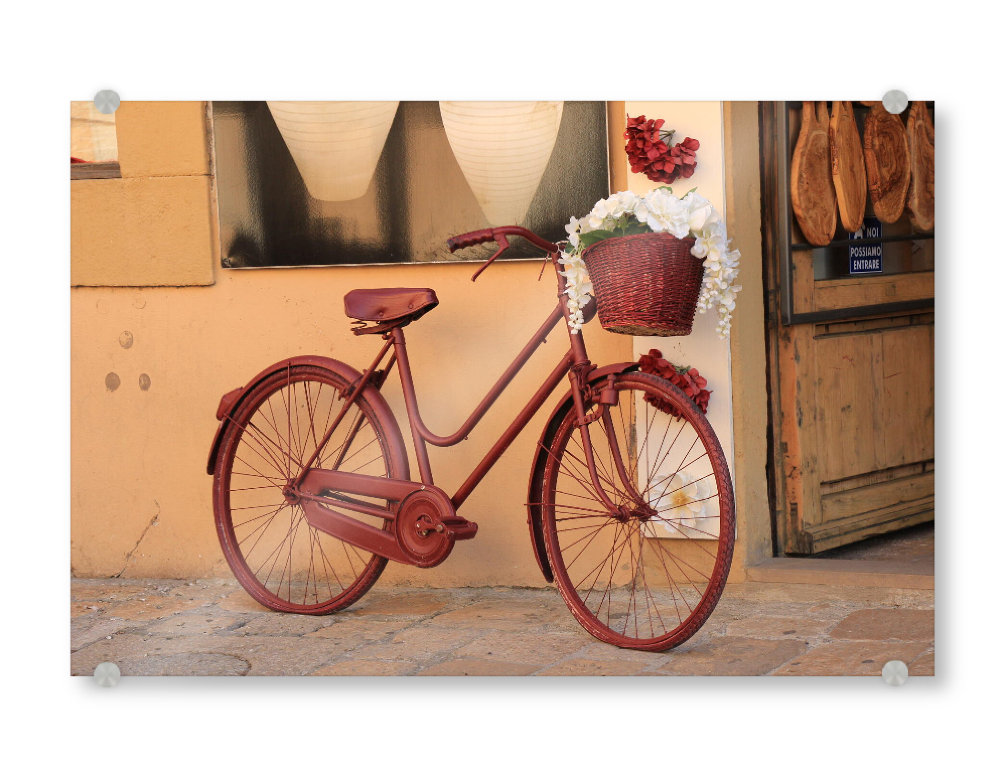 Acrylglasbild "Toskana Vintage Fahrrad" artboxONE - Natur,Reise / Länder