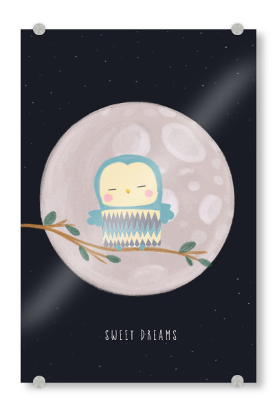 Acrylglasbild "Night buddy" artboxONE - Für Kinder,Tiere