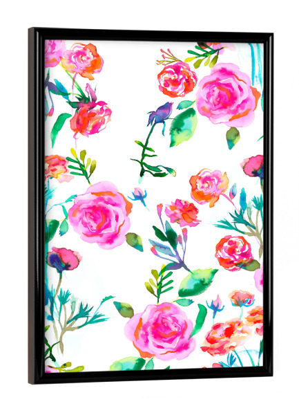Poster mit schwarzem Rahmen "Roses Bouquet Pink" artboxONE - Natur,Floral,Fashion,Für Mama