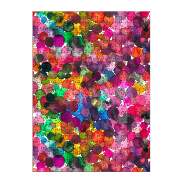 Puzzle Ravensburger "Overlap Watercolor Colorful Dots" artboxONE - Abstrakt,Geometrie,Für Mama