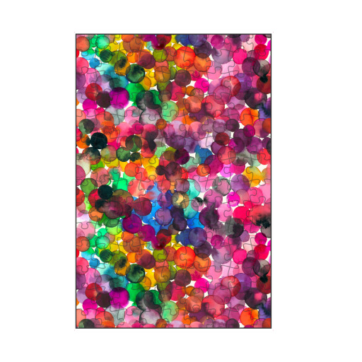 Overlap Watercolor Colorful Dots