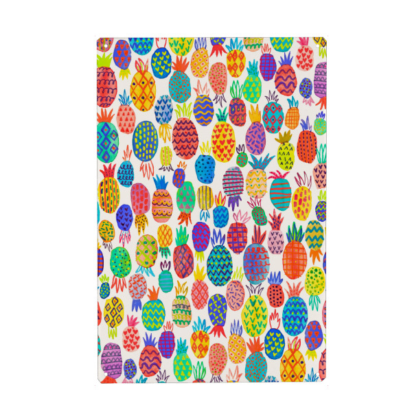 Metall Poster "Cute Pineapples" artboxONE - Für Kinder,Essen & Trinken / Obst & Gemüse,Lustig