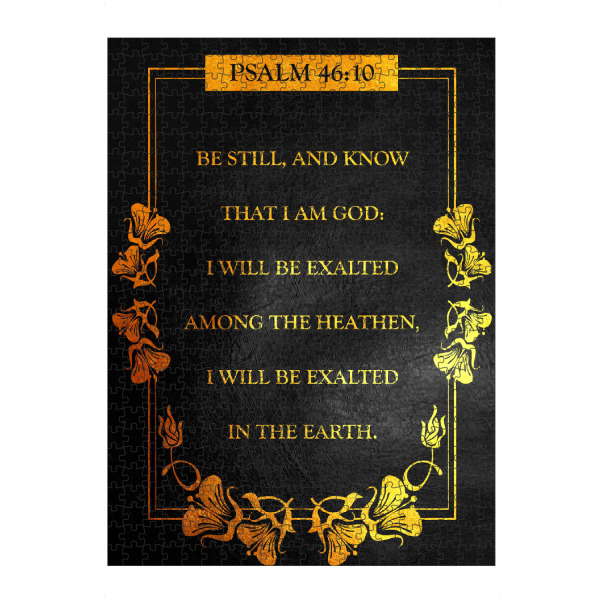 artboxONE Puzzle "Psalm 46:10" artboxONE - Typografie