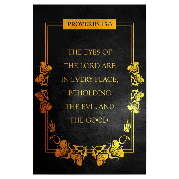 Poster "Proverbs 15:3" artboxONE - Typografie