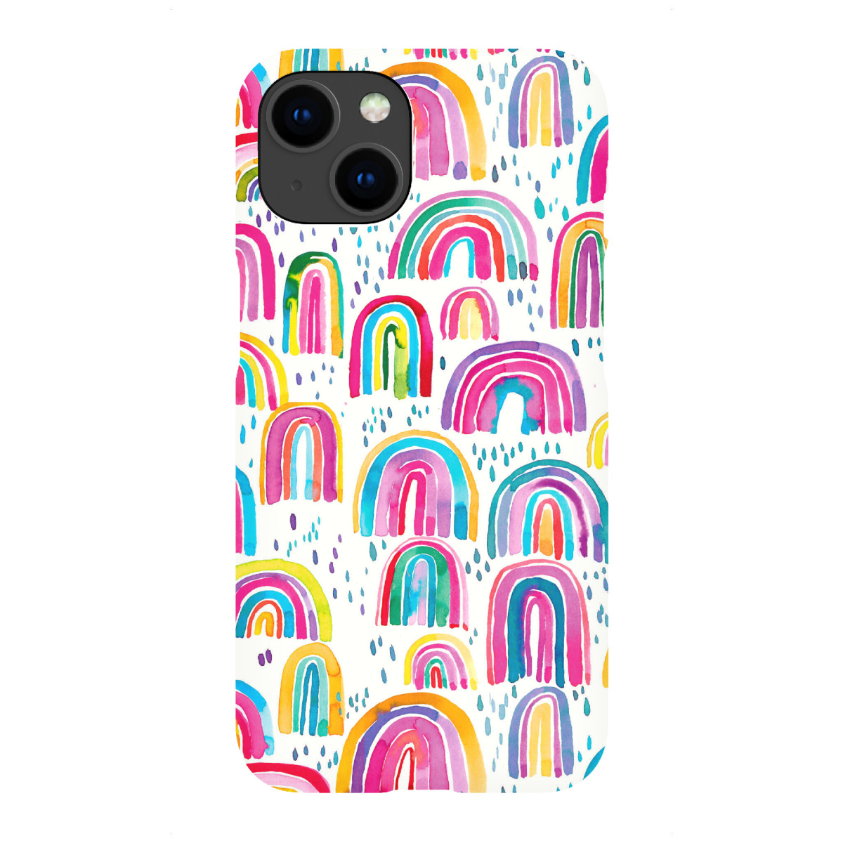 iPhone "Cute Watercolor Rainbows" Premium-Case Handyhülle artboxONE