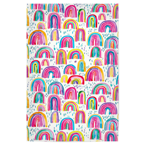 Poster 30x20 cm "Cute Watercolor Rainbows" artboxONE - Natur,Für Kinder,Festivals