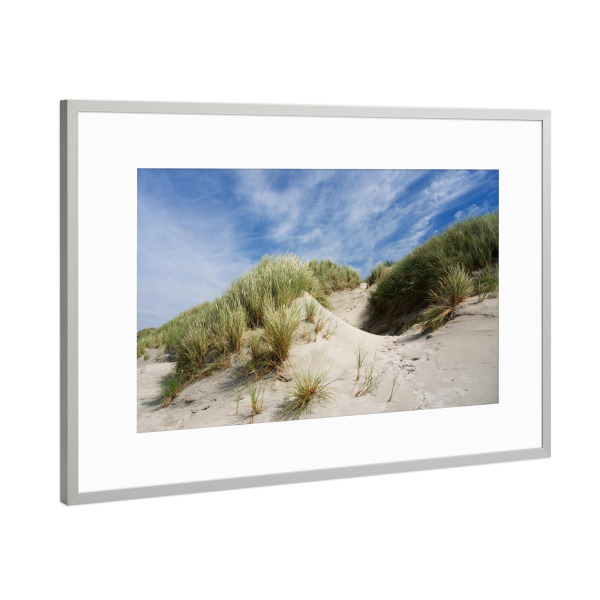 Poster mit Rahmen Silber "Düne auf Baltrum" artboxONE - Natur,Reise,Reise / Strand und Meer
