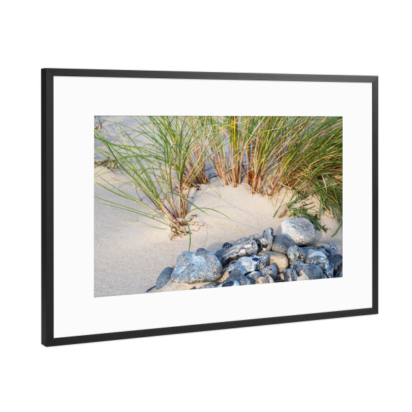 Poster mit Rahmen Schwarz (Metallic) "Ostseeküste" artboxONE - Natur,Reise,Reise / Strand und Meer