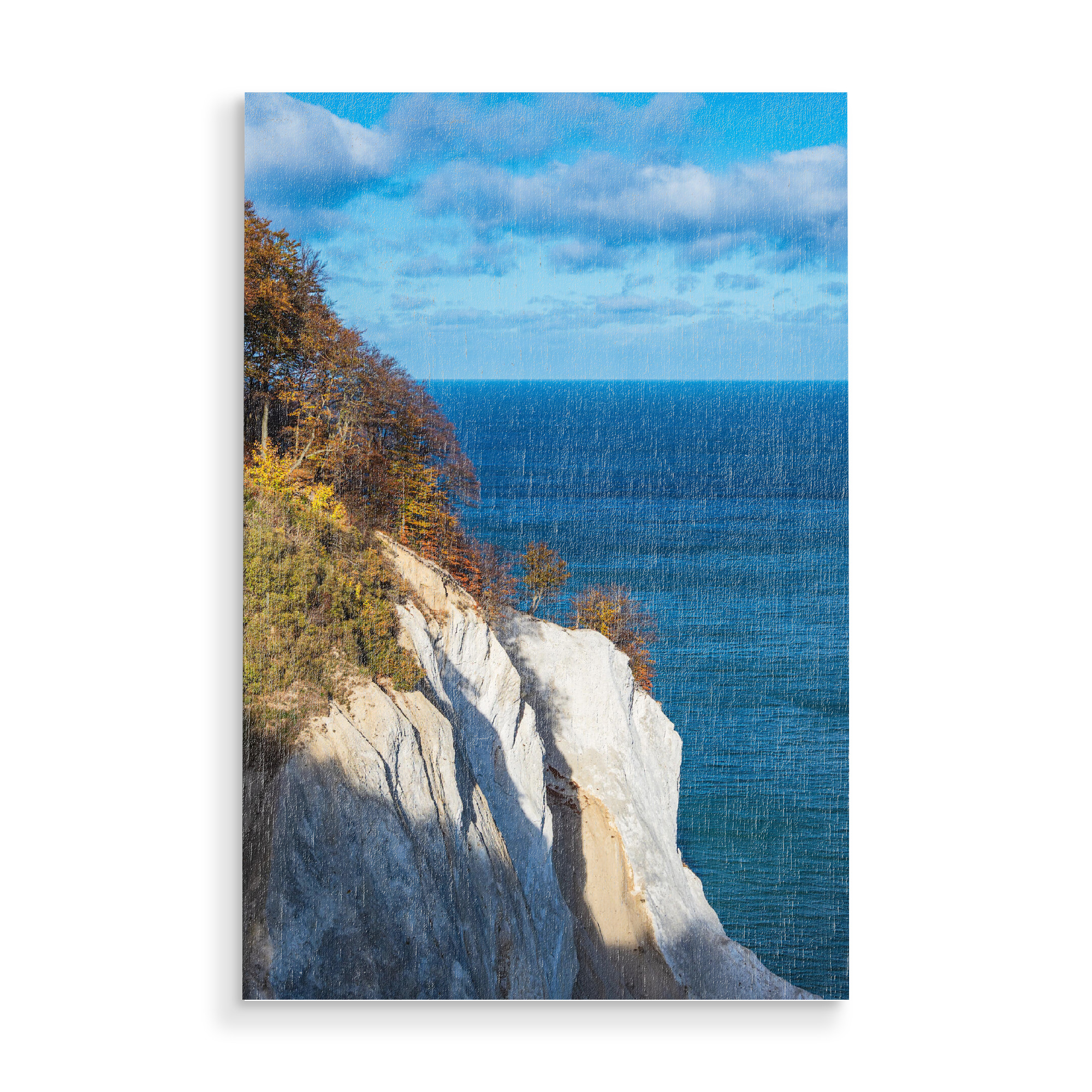 Holzbild "Kreidefelsen an der Ostseeküste" artboxONE - Natur,Reise,Reise / Strand und Meer