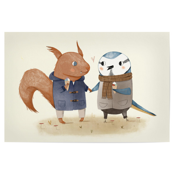 Poster "Eis essen" artboxONE - Natur,Für Kinder,Tiere,Liebe