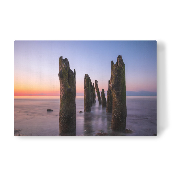 Leinwandbild "Buhne bei Kühlungsborn" artboxONE - Natur,Reise,Reise / Strand und Meer