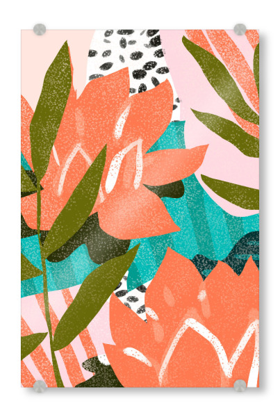 Acrylglasbild "If I had a flower for every time" artboxONE - Natur,Floral