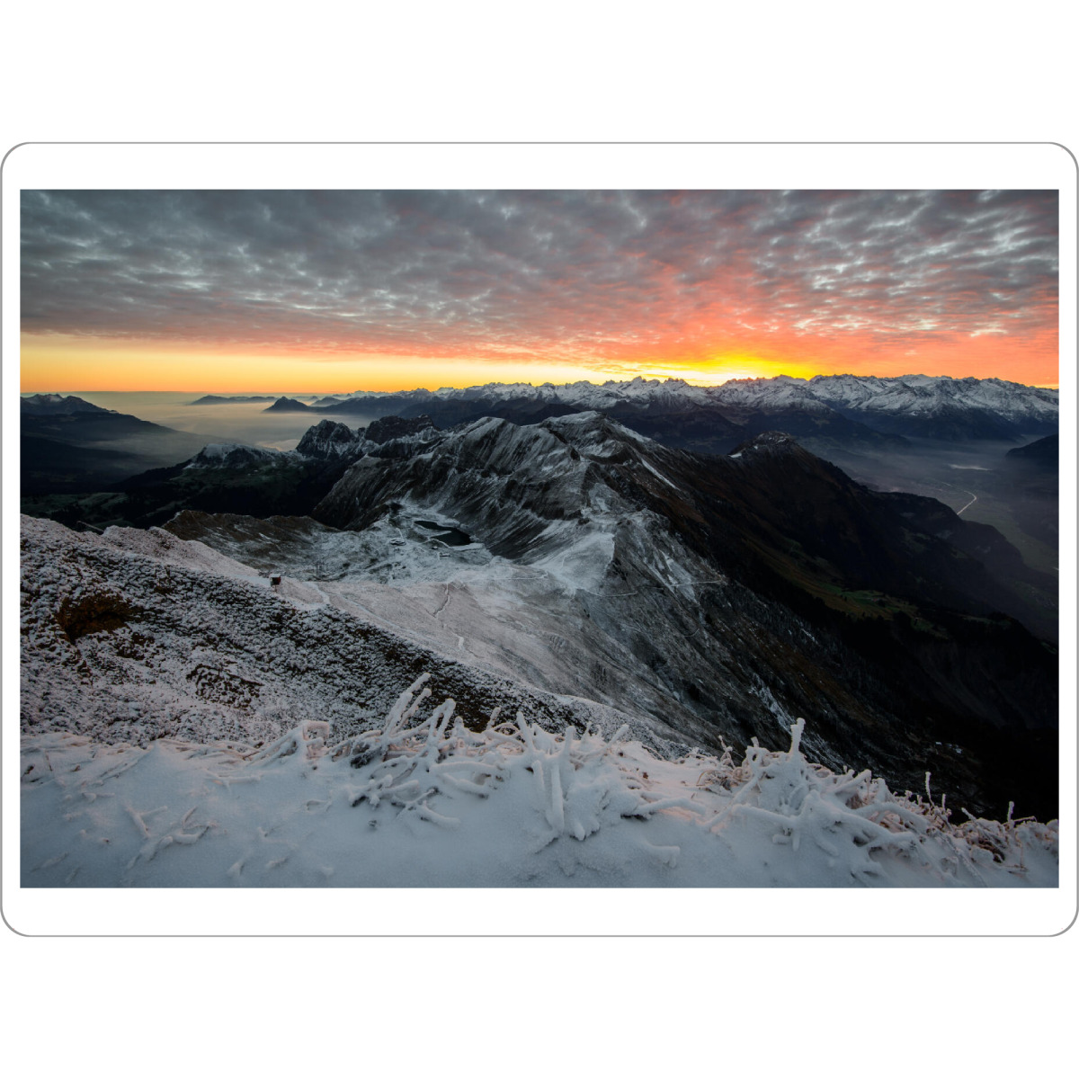 Tischset "Brienzer Rothorn sunrise" artboxONE - Natur,Reise
