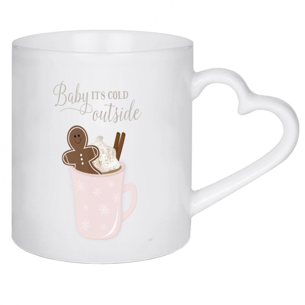 Herztasse "Lebkuchen heißer Kakao I" artboxONE - Weihnachten - Kakao,Lebkuchen,Feiertag,Weihnachten