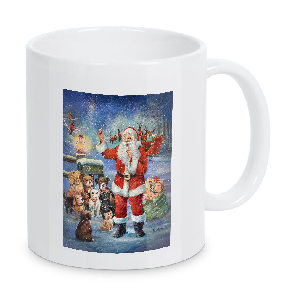 Tasse "Ein Zuhause für Weihnachten" artboxONE - Tiere,Weihnachten - Hunde,Feiertag,Weihnachten,Weihnachtsmann