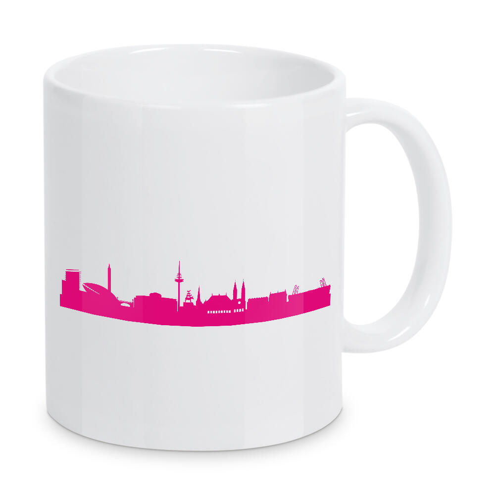 Tasse "Bremen 04 Pink Skyline Print monochrome" artboxONE - Reise,Abstrakt,Architektur