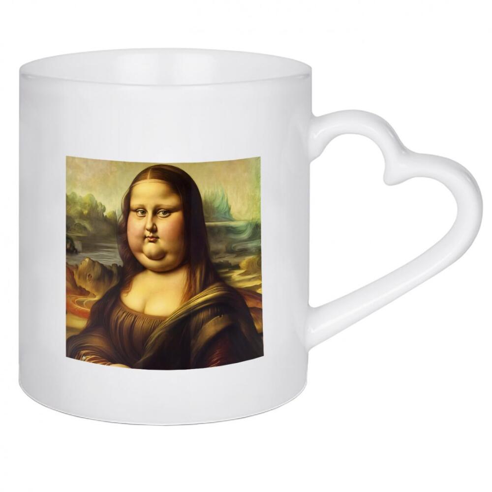 Herztasse "Mollige Mona" artboxONE - Menschen,Lustig