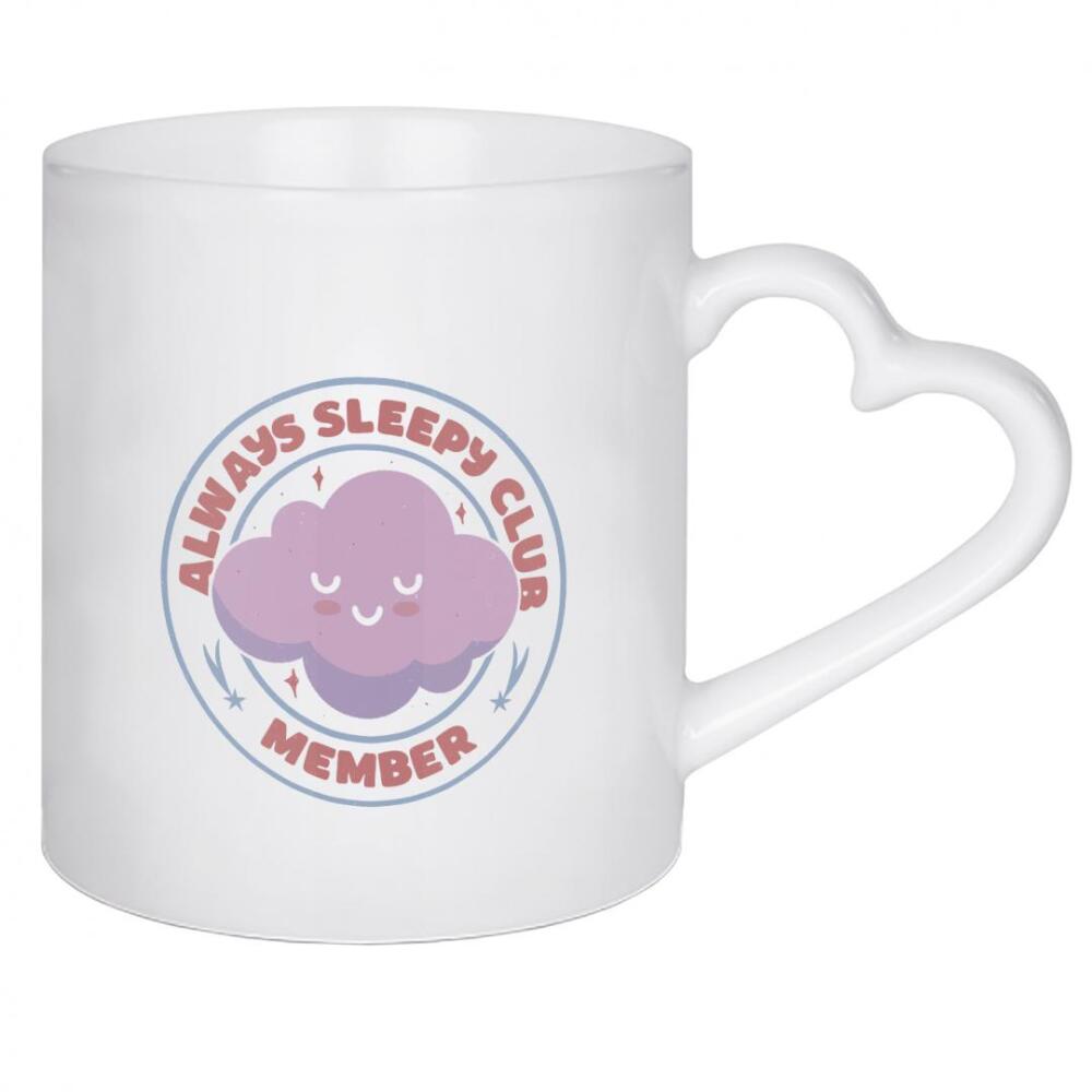 Herztasse "Always Sleepy Club-Mitglied" artboxONE - Lustig