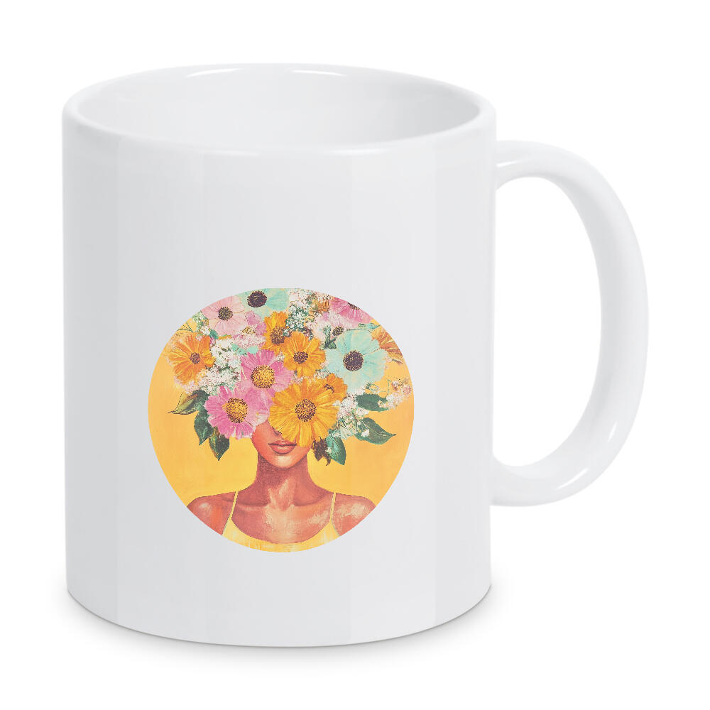 Tasse "Femininer Blütenzauber Mia" artboxONE - Natur,Floral,Menschen