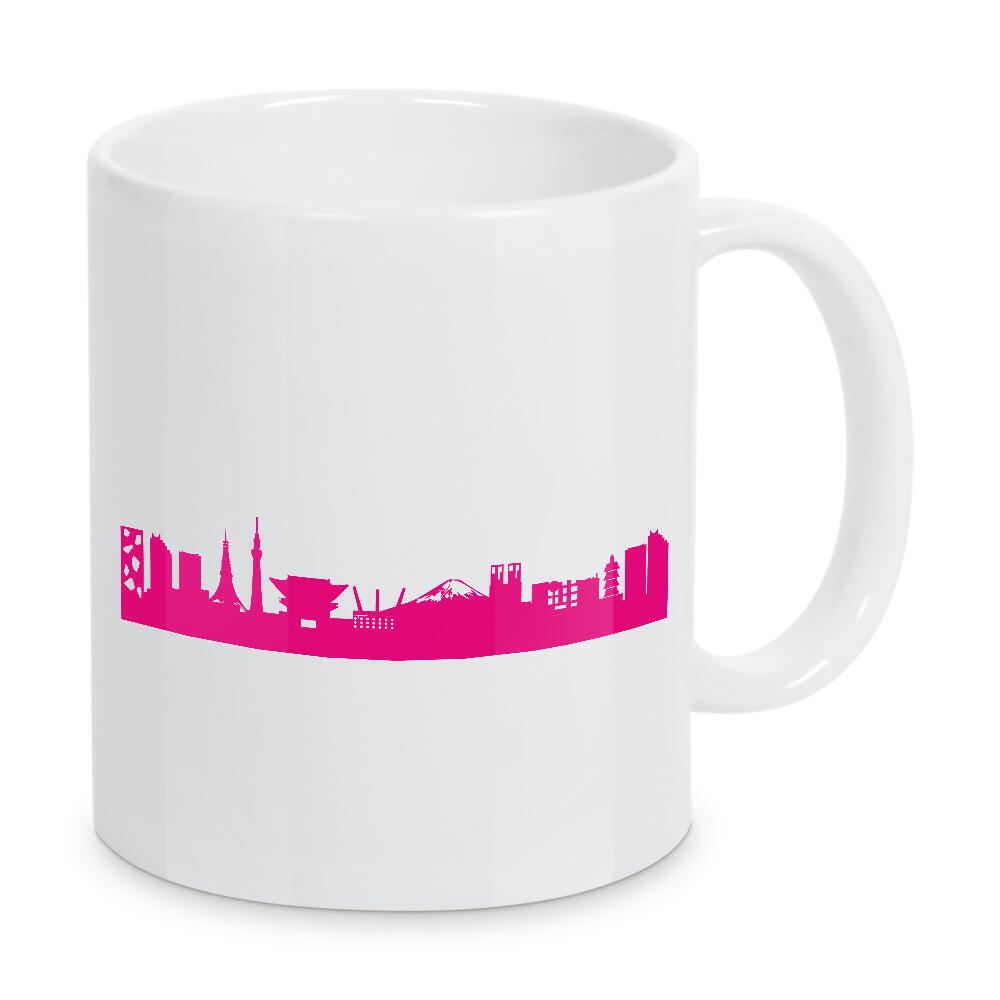 Tasse "Tokio 04 Pink Skyline Print monochrome" artboxONE - Städte,Reise,Abstrakt,Architektur,Städte / Tokio