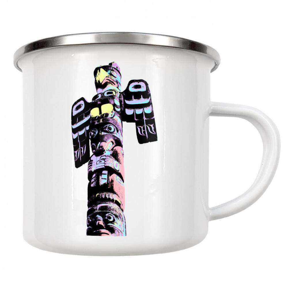 Emaille Tasse "Pop Art Totem I" artboxONE - Reise,Reise / Länder