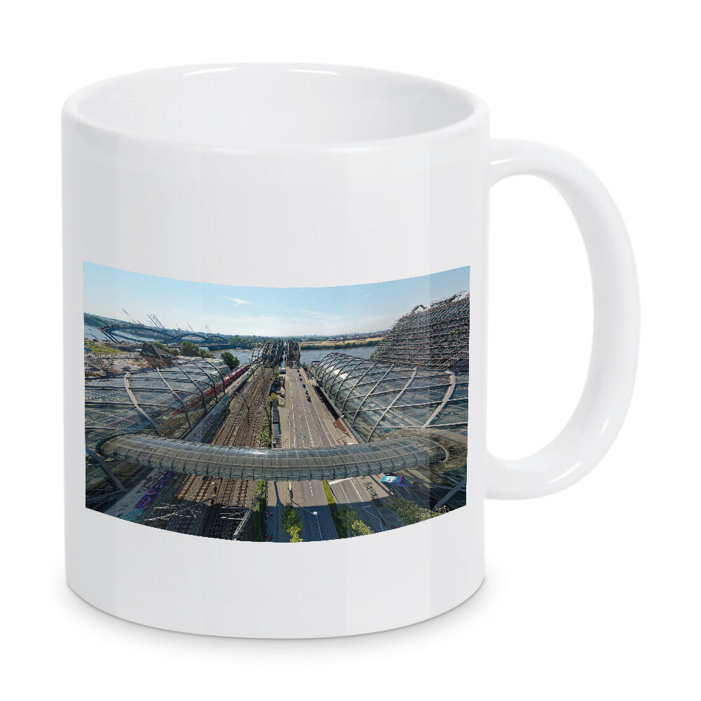 Tasse "Station&Rails to Brigde - Hamburg" artboxONE - Städte,Städte / Hamburg,Reise,Architektur,Reise / Länder