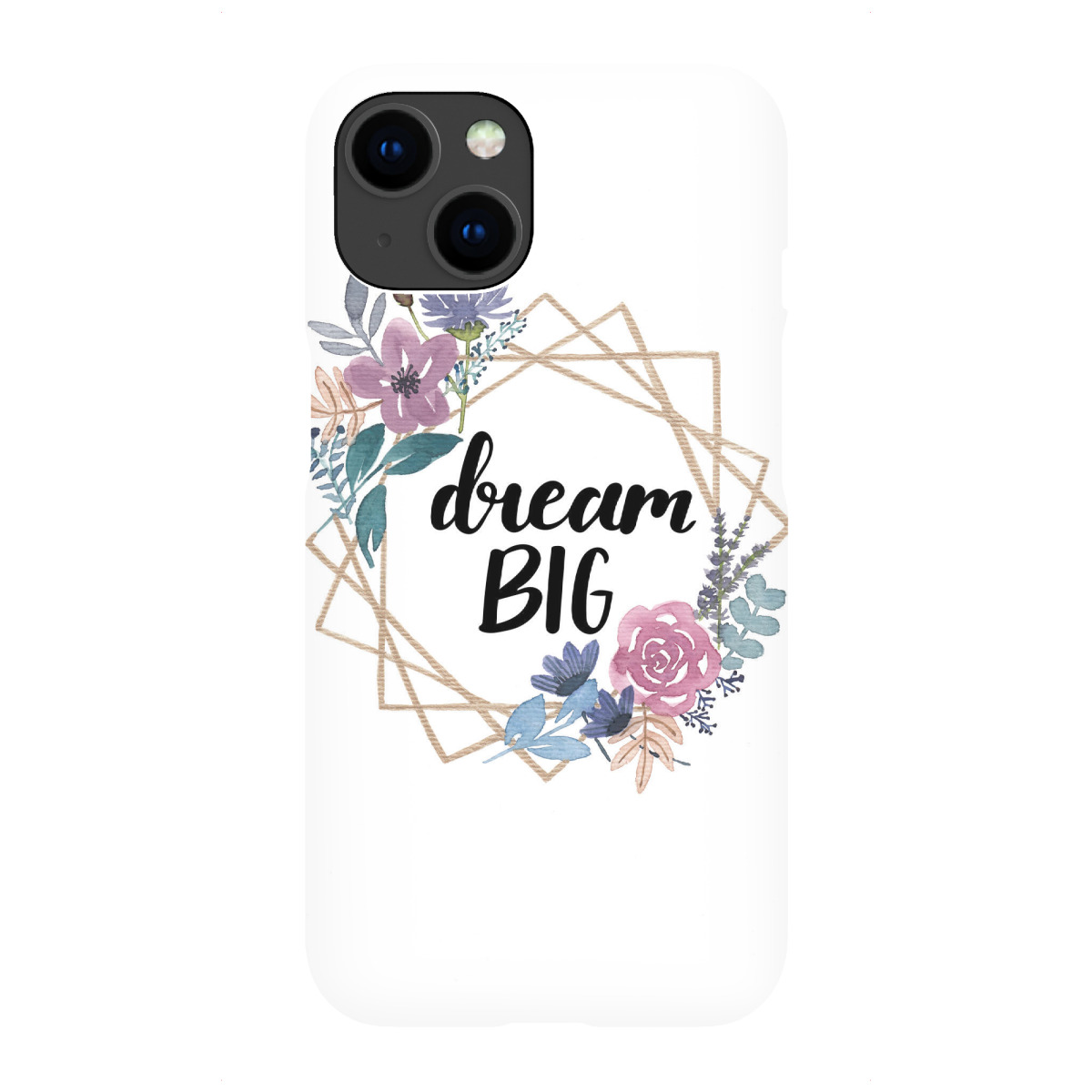 iPhone "Dream Big Floral Wreath" Premium-Case Handyhülle artboxONE