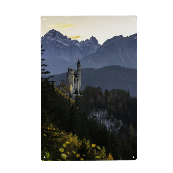 Holzbild "Neuschwanstein im Herbst" artboxONE - Natur,Reise,Architektur